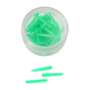 Customisable plastic wedges, medium size, green, 40 pieces