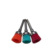 Polírkefék,  különböző színben, RA, nejlon, harang alak