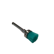 Polishing brushes, green, RA, nylon, goblet shape