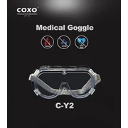 Ochelari de protecție COXO (CY-2), transparenți, cu curea elastică, 1 buc