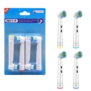 Replacement heads for electric toothbrushes, Oral-B compatible, 4 pieces