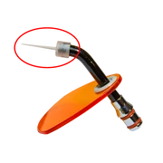 LED polimerizációs lámpa, vezeték nélküli, fekete és ezüst színben