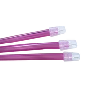 Ejector de salivă, roz, cu capac detașabil, 15 cm - 100 bucăți