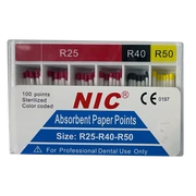 Puncte de hârtie - Puncte de hârtie V-file (Reciproc albastru), 100 bucăți, sterile, cod de culori, set R25-40-50