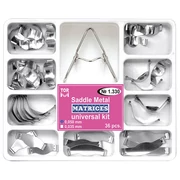 TOR - Embossed spring clip metal dies and smooth metal dies in a large set, 36 pieces + pliers (35 microns)