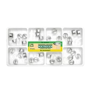TOR - Embossed transparent matrices with clamping ring, molar and premolar (32 pieces) - types 1-4