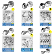 TOR - Roppantógyűrűs Fém Domborított Matrica PREMOLARISOKHOZ, 0,035mm 10 DB  - többféle választható típusban