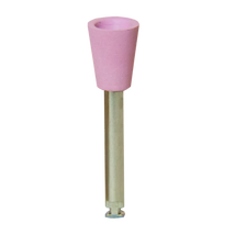 Szilikon polírozó, rózsaszín, tölcsér alakú, középkemény, 6x9,5 mm, ISO: 030/060, RA , 1 db