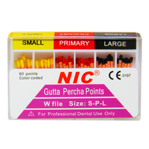 GUTTAPERCHA - W-file (Waveone) - 60 db-os, színjelzett, S-P-L