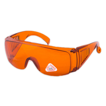Védőszemüveg, narancs, fotopolimerizációs lámpa fénye ellen véd