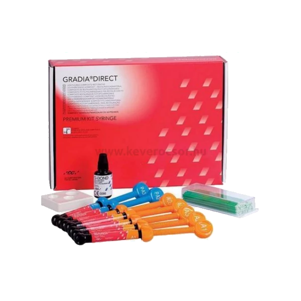 GC Gradia Direct Premium kit  (7 fecskendő+G-Bond+kiegészítők)