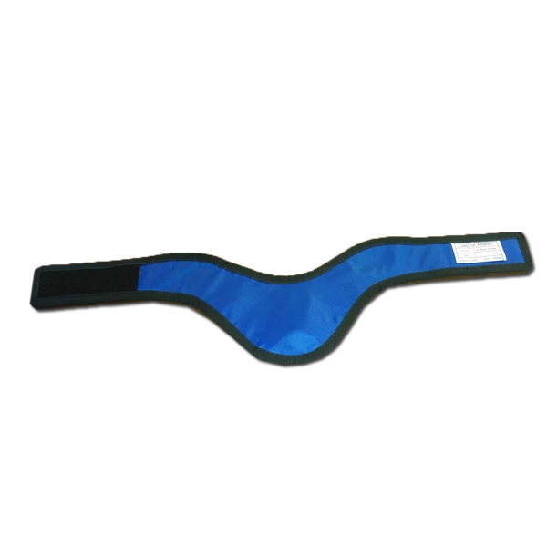 Bandă gât plumb, albastru, 1 buc, grosime: 0,3 mm, pentru raze X