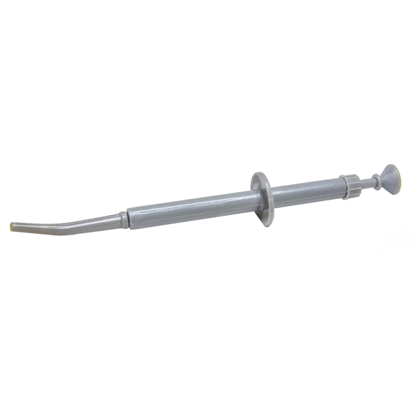 Amalgám pisztoly, műanyag, enyhén hajlított, 1 db, szürke