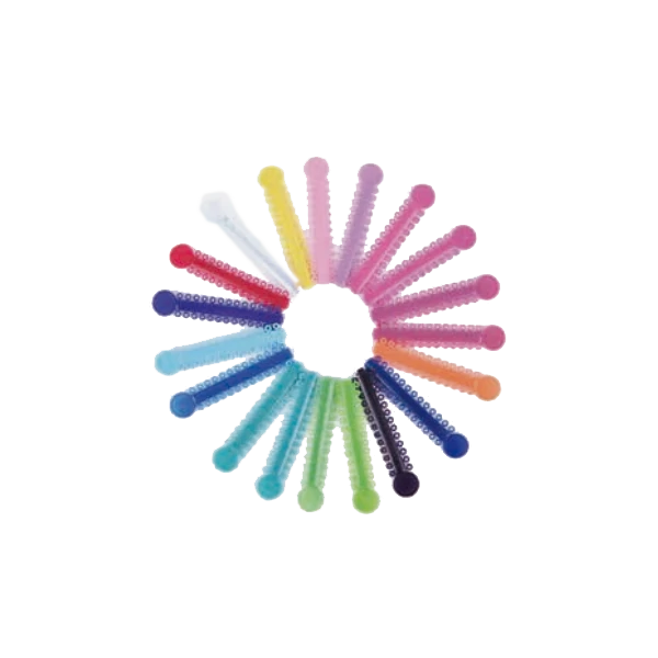 Fogszabályzóhoz gumigyűrű, vegyes színben, 1040 db