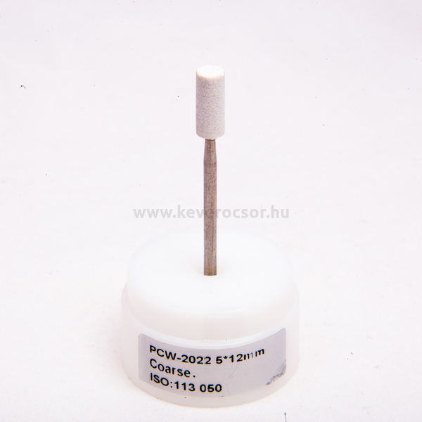 Kerámiás kő fehér, 12 db, HP, kemény, 5x12mm, henger alakú, ISO:113 050, 15-30 000 rpm