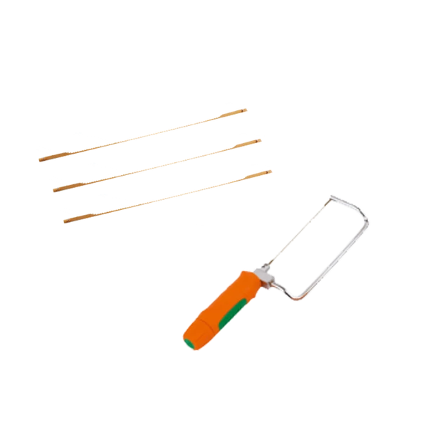 Gipszfűrész 3 fűrészlappal - 10 cm-es fűrészlap: ebből 7cm-es vágóél