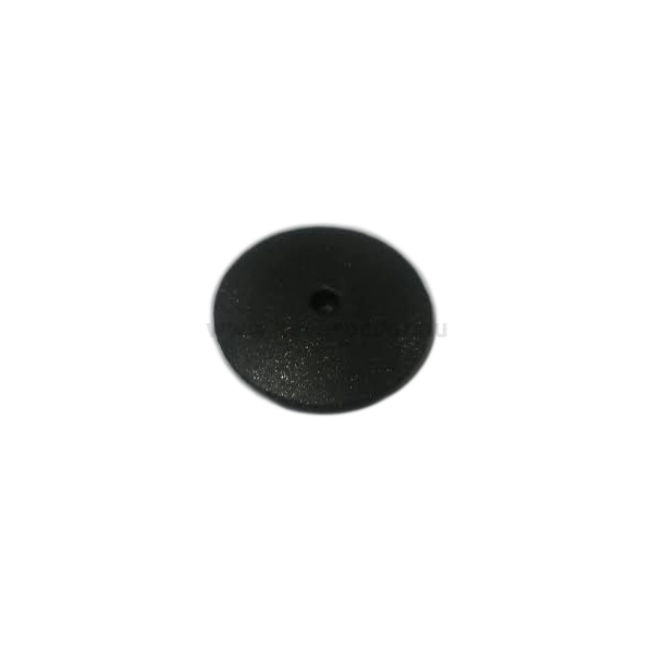Gumi polírozó mandrel nélkül, lencse forma, Extra-durva, fekete, 10 db