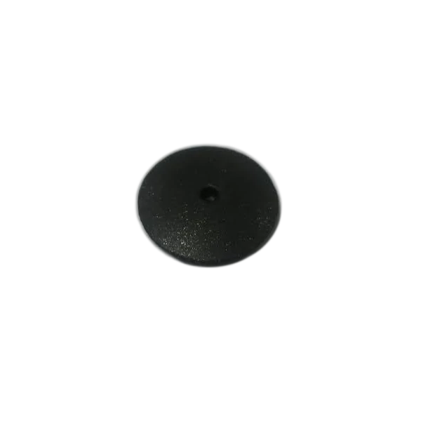 Gumi polírozó mandrel nélkül, lencse forma, Extra-durva, fekete, 10 db