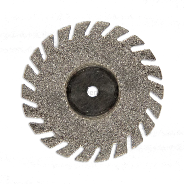 Szeparáló korong, gyémánt, flexibilis, mandrel nélkül, fogazott, 0,25x22 mm