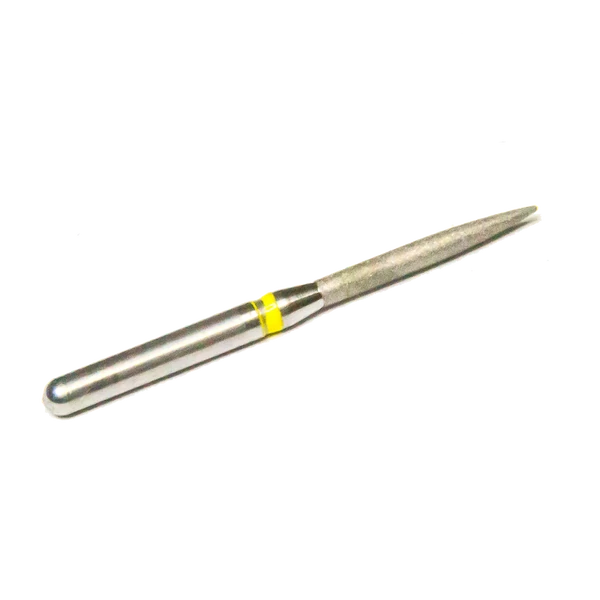 Gyémánt, sárga hegyes fúró, FG befogású