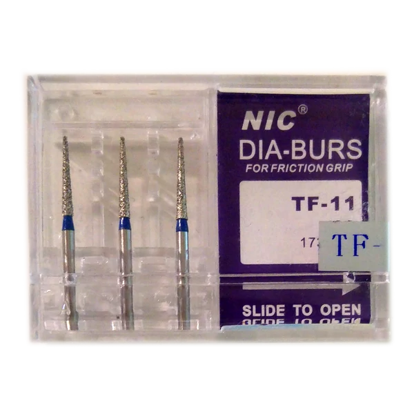 Trepanációs gyémánt, hegyes, FG, TF-11