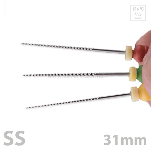 Kerr file 31mm, SS, 6db,doboz - többféle választható méretben