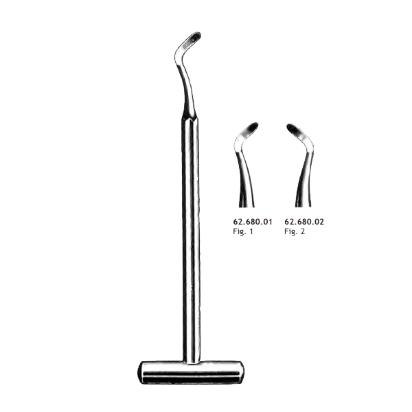 Fogászati szonda, (nagyobb méretű: 22mm) 1db, fém