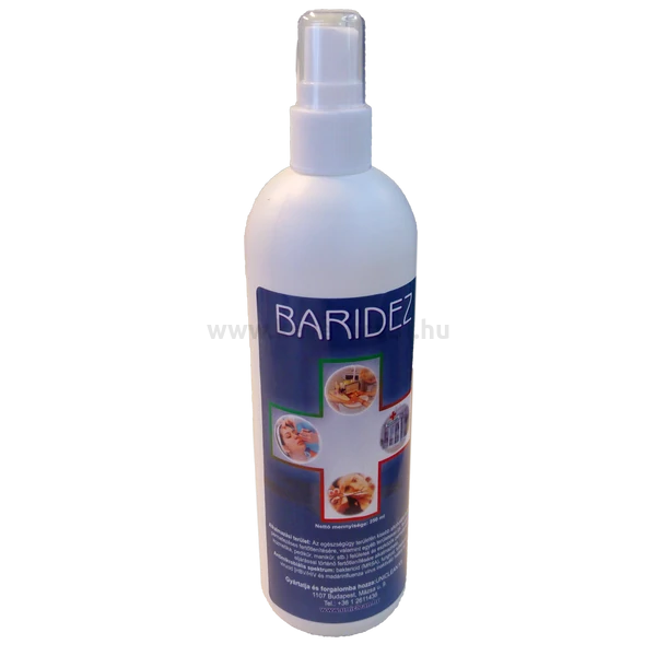 Baridez felület fertőtlenító konc. alkoholos bázisú, 250 ml