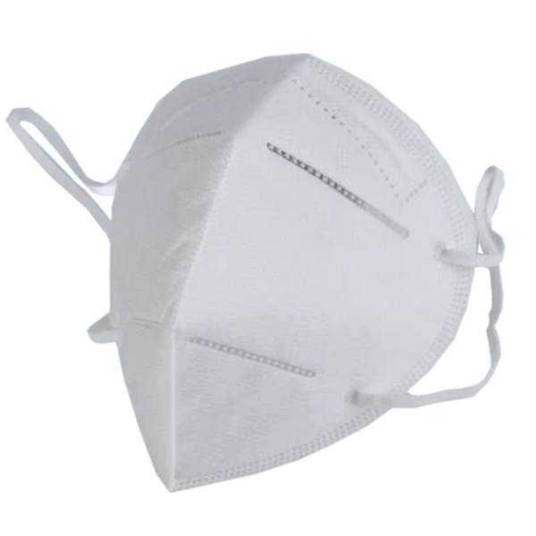 KN95-ös (FFP2) arcmaszk, 1 db, fehér, gumis