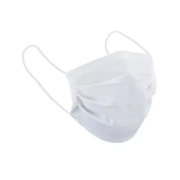 Mască facială cu 1 strat, lavabilă, suport nas alb fără placă metalică, 1 buc