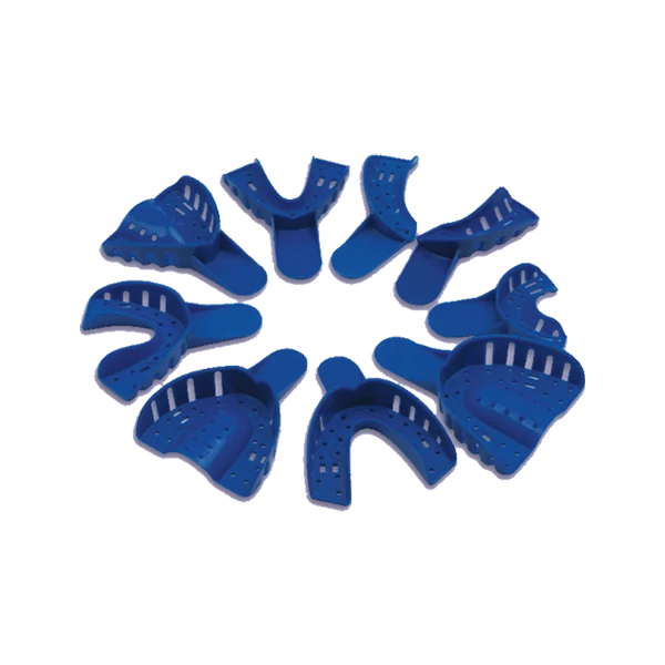 Lenyomatkanál, műanyag, kék, perforált, fogas, 1db - többféle választható méretben