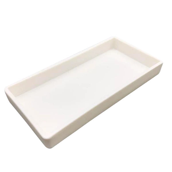 Fogászati Tálca, műanyag, osztatlan, autoklávozható, fehér, 20x10x2,5 cm, 1 db