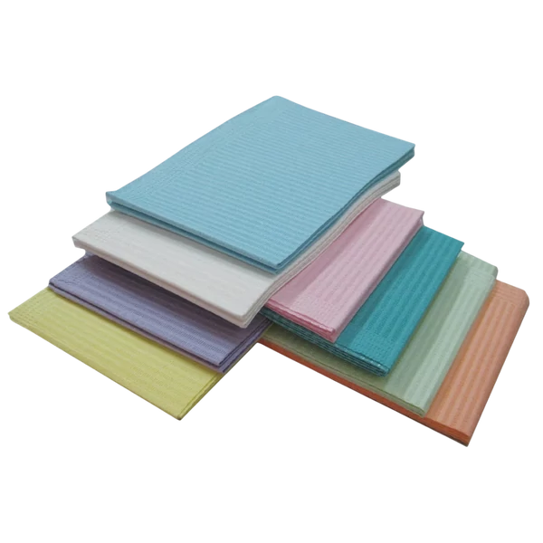 Fogászati Előke 3 rétegű, 500db, 33x45,5cm - többféle választható színben