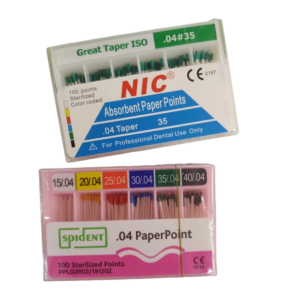 Papír poén (Taper 0.04), 60 db, színjelzett - többféle választható méretben 