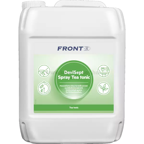 FrontER DeviSept (5L) alkoholos felület fertőtlenítő folyadék utántöltő, zöld tea illattal, 5 liter
