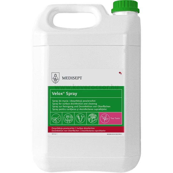 FrontER DeviSept alkoholische Desinfektion, Grüntee Aroma, 5 Liter Kanister