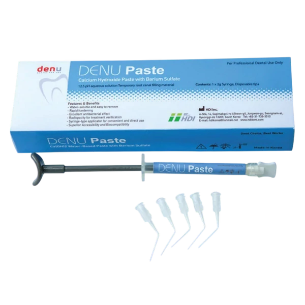DENU, Paste, 2 g material de obturație radiculară temporară
