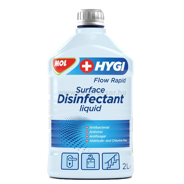 MOL Hygi Flow Rapid alkoholos felületfertőtlenítő folyadék - 1,95L  – Már nem forgalmazzuk