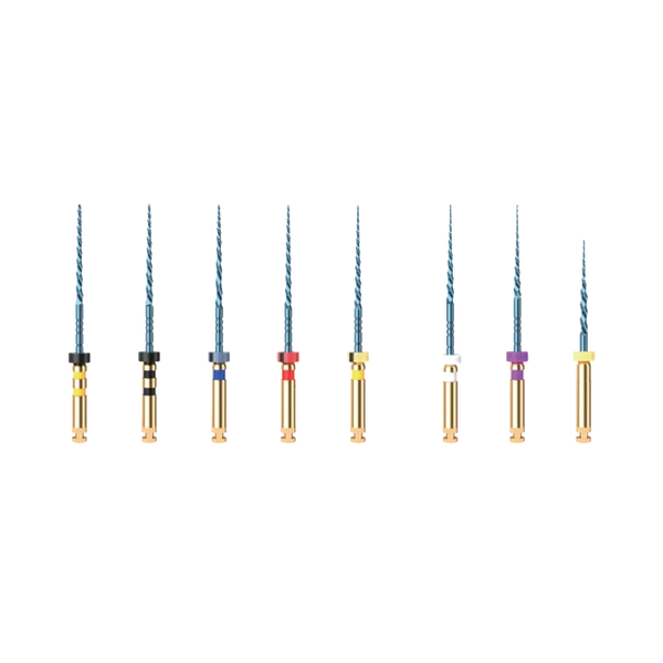 U-blue file, 25 mm, 6 pieces, NiTi, in various sizes