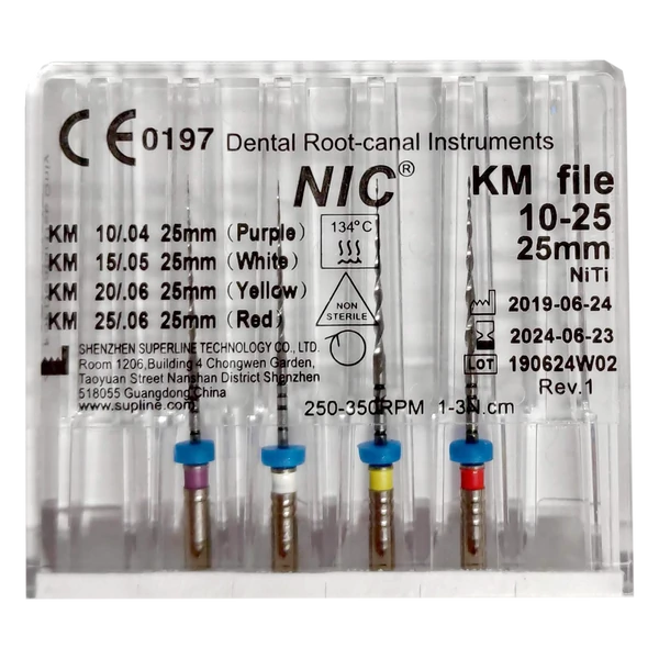 File Km, 25 mm, 10-25#, set, 6 ace, tip nou