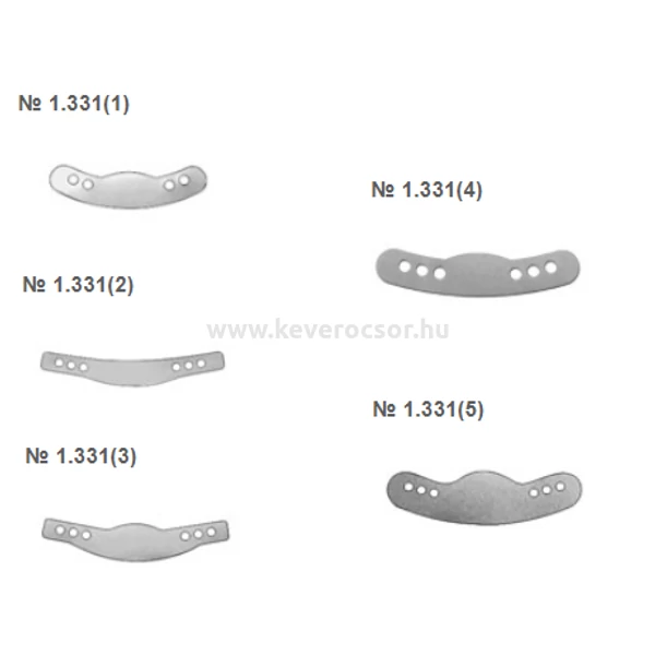 Perforated Metal Matrix Bands, small, 12 pcs, 50 micron