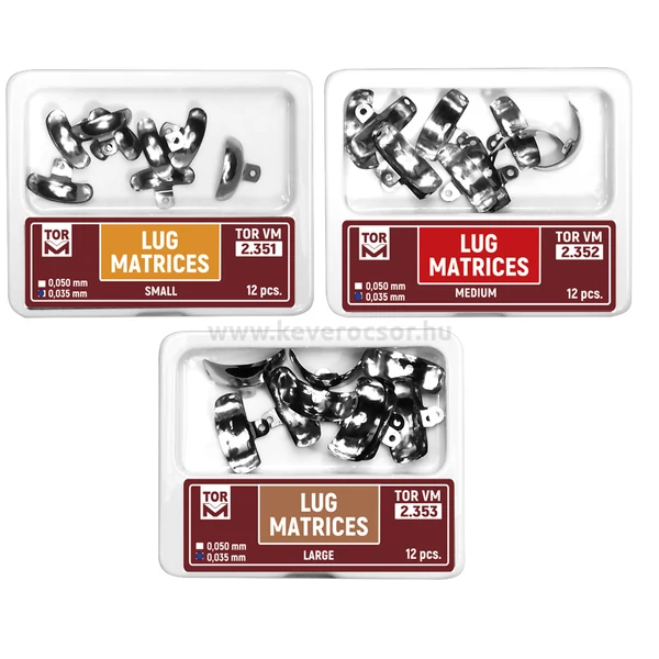 TOR-Lug- Cut embossed metal matrices, 35 micron, 12 pieces - in various sizes