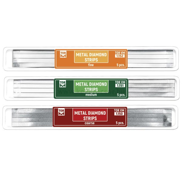Diamond strips with saw toothing - various strips
