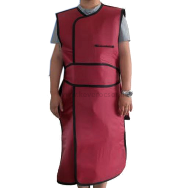Lead Apron for X-Ray Protection, thickness 0.35mm, size: L, 105x60 cm, red