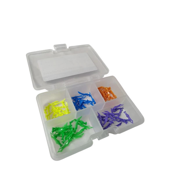 "Gyémánt" ék készlet ÚJ, 80 db műanyag ék, 5 -féle méretben