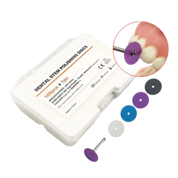 Pachet de discuri de lustruire (100 bucăți + 1 mandrină) - în diferite dimensiuni