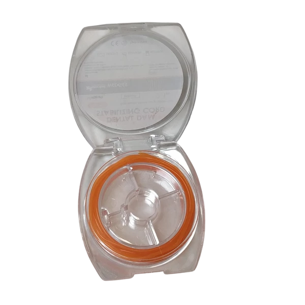 Folie de cauciuc Bandă de cauciuc stabilizatoare, diametru 1,8 mm, lungime 2,1 m, latex, portocaliu