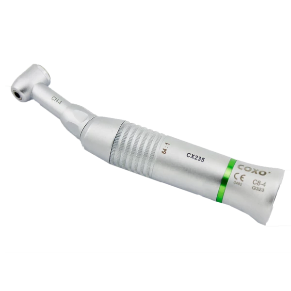 Endodonciás lassító könyök, 10:1, nem fényes, kézi tűk befogására, 45°-os oda-vissza forgással