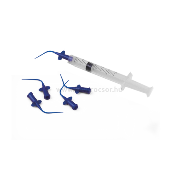 Ez-Flow endodonciás elasztikus kanül, mikro applikátor, 10db, kék