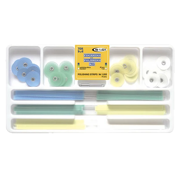 TOR - Finírozó-polírozó nagy készlet, 48 db 14mm-es korong és 75 db polírszalag